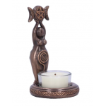 T-Lite Holder Bronze Triple Goddess 12cm